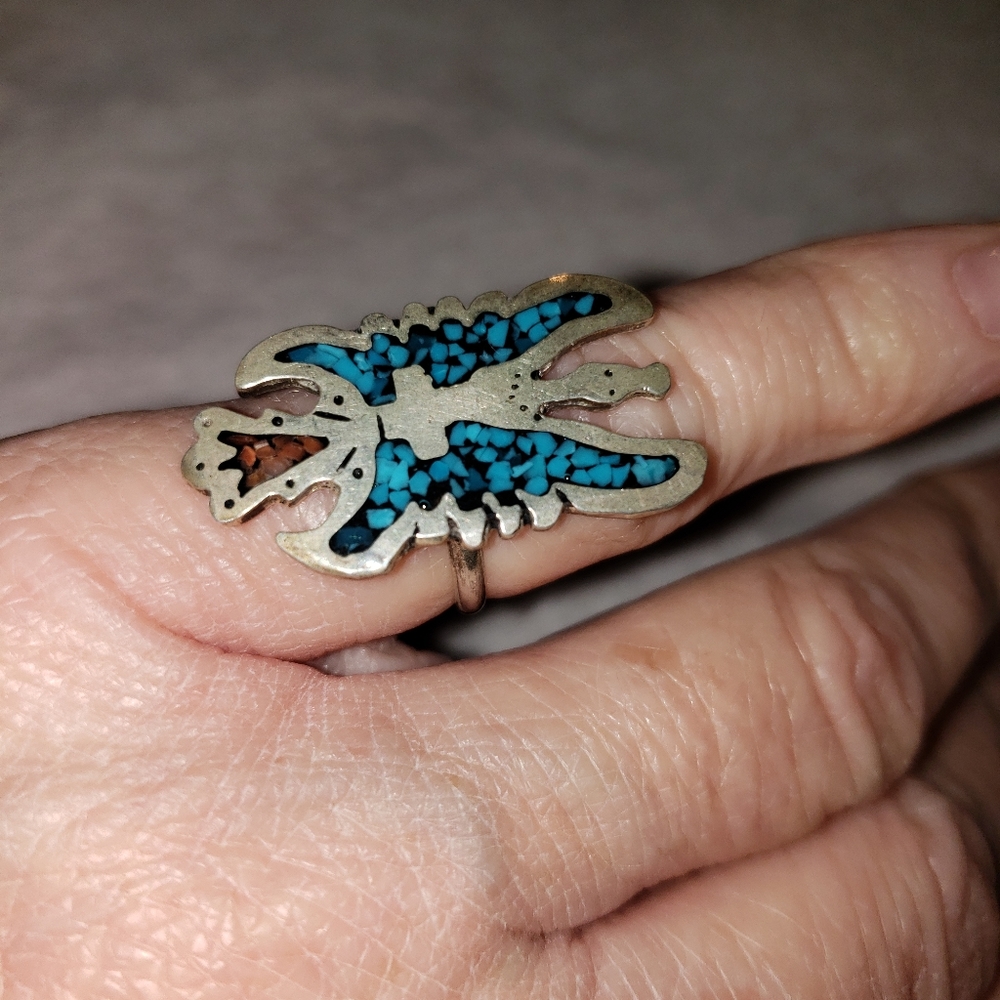SS turquoise ring - Picture 6 of 6